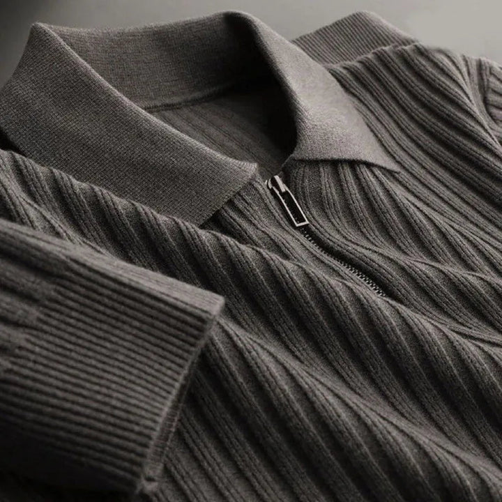 Lune London | Polo Sweatshirt for Men, Zipper - Winter