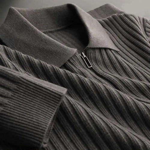 Lune London | Polo Sweatshirt for Men, Zipper - Winter