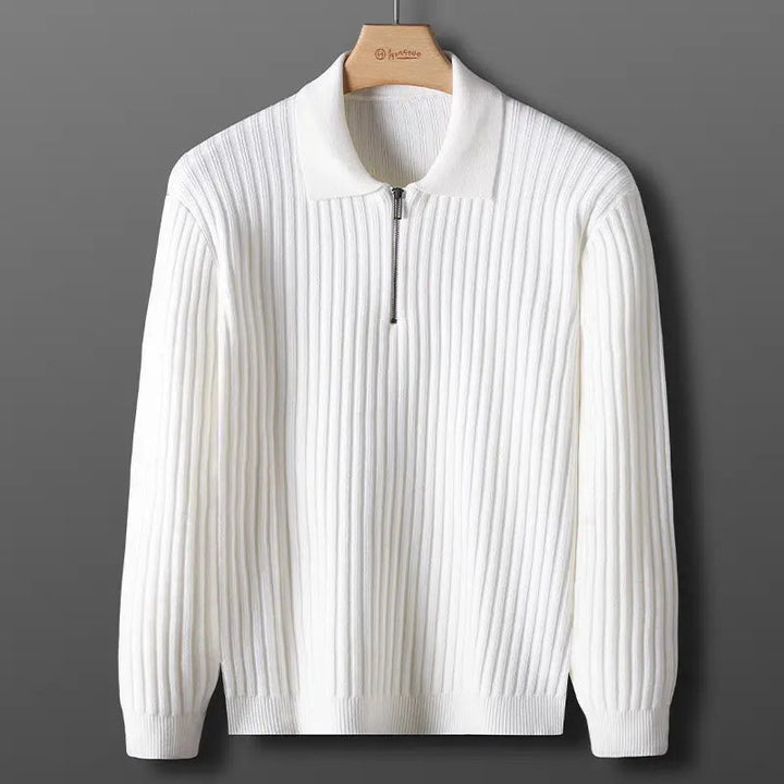 Lune London | Polo Sweatshirt for Men, Zipper - Winter
