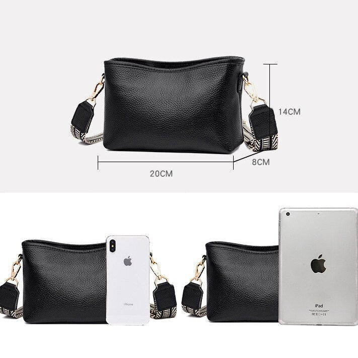 Chic Und Stil | Minimalistic Leather Shoulder Bag for Women