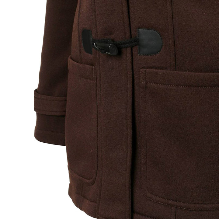 Lune London | Wool Toggle Duffle Coat Hooded Fuzzy Padded Duffle Coat