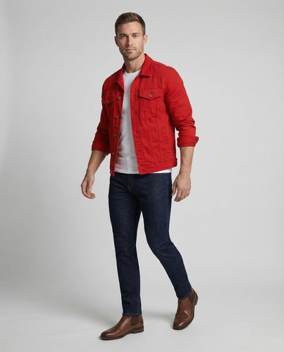 Men's Jeans Jacket Trucker Stretch