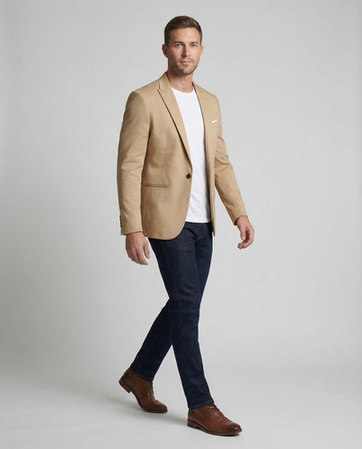 Men's Business Blazer Wool Blend