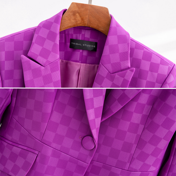 Lune London | Elegant Check Blazer