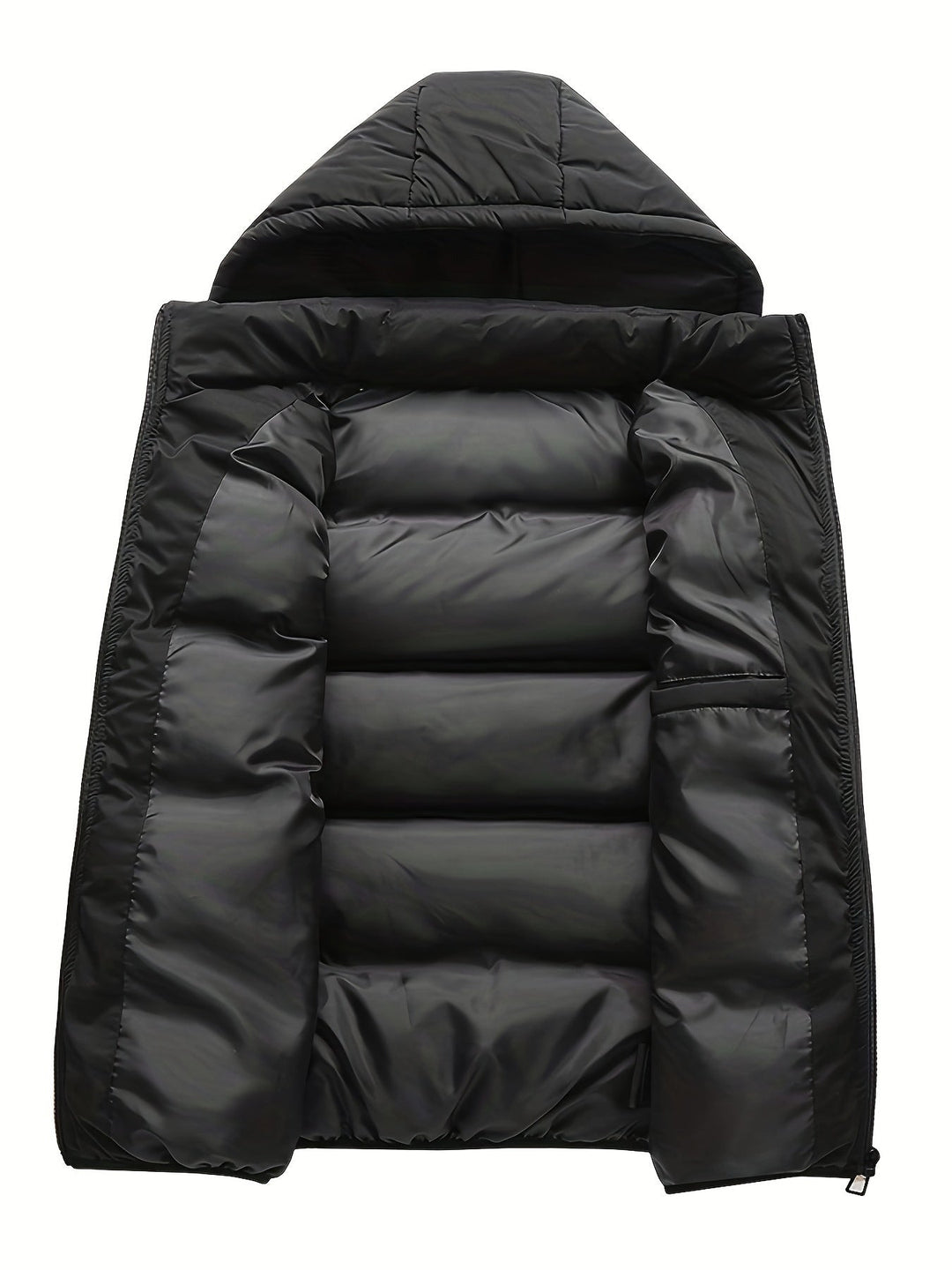 Lune London | Puffer vest for men, with hood, padded - Winter