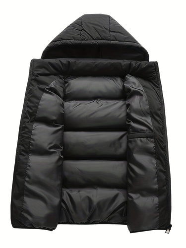 Lune London | Puffer vest for men, with hood, padded - Winter
