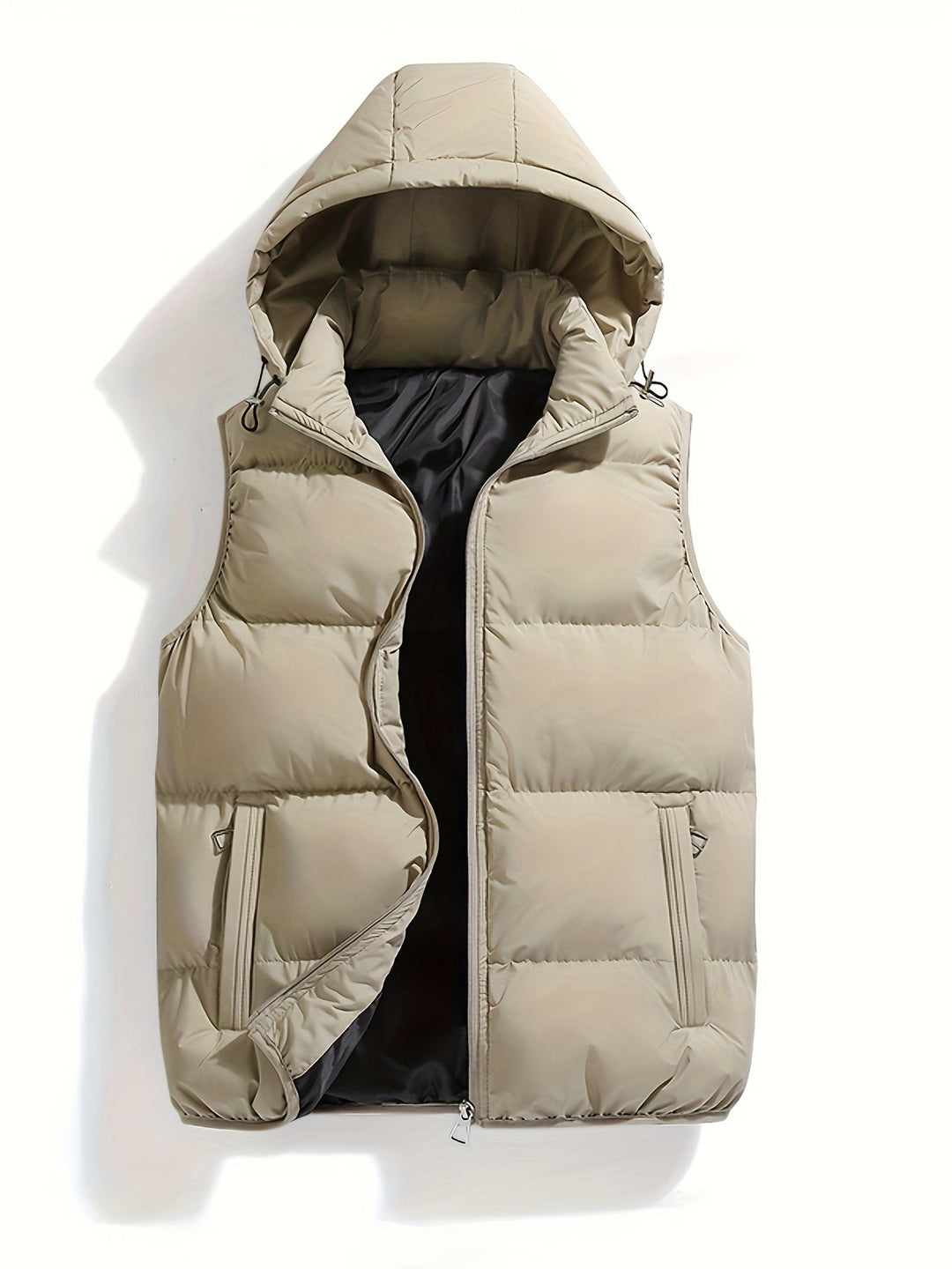 Lune London | Puffer vest for men, with hood, padded - Winter