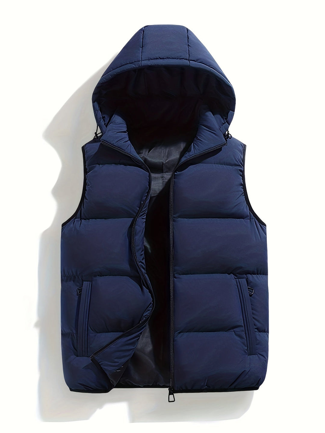 Lune London | Puffer vest for men, with hood, padded - Winter