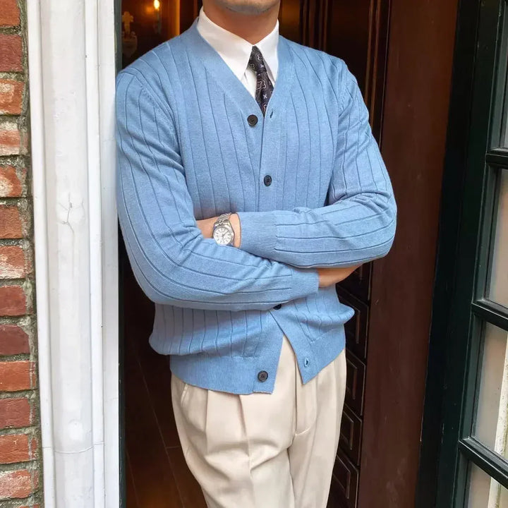 Lune London | V-neck men's cardigan for men