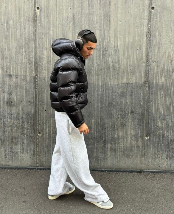 Lune London | Quilted Winter Jacket for Men - With Hood, Sherpa Lining