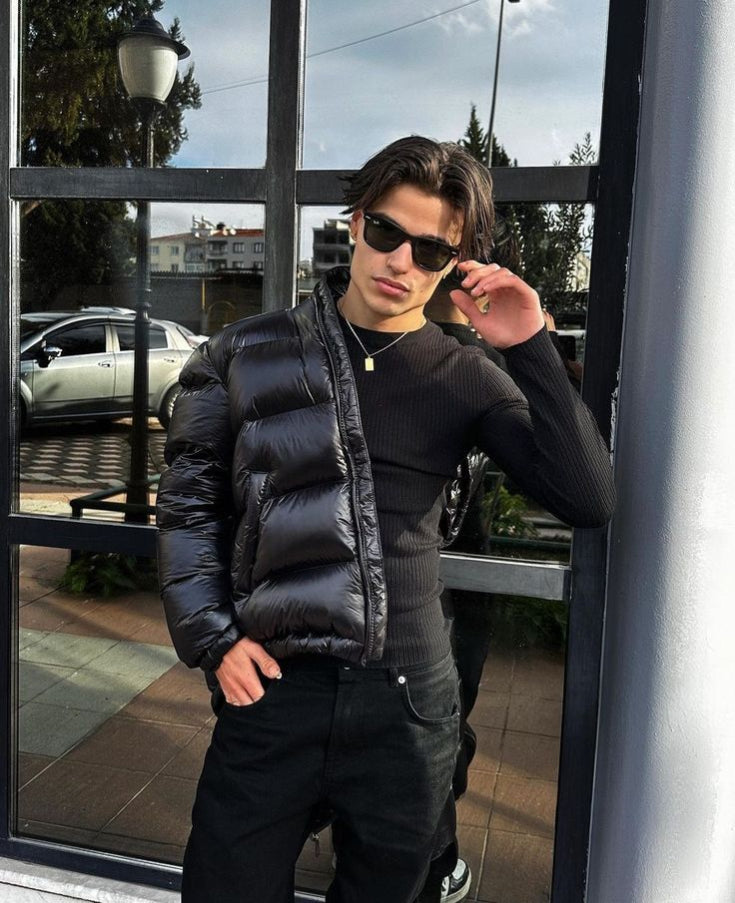 Lune London | Quilted Winter Jacket for Men - With Hood, Sherpa Lining