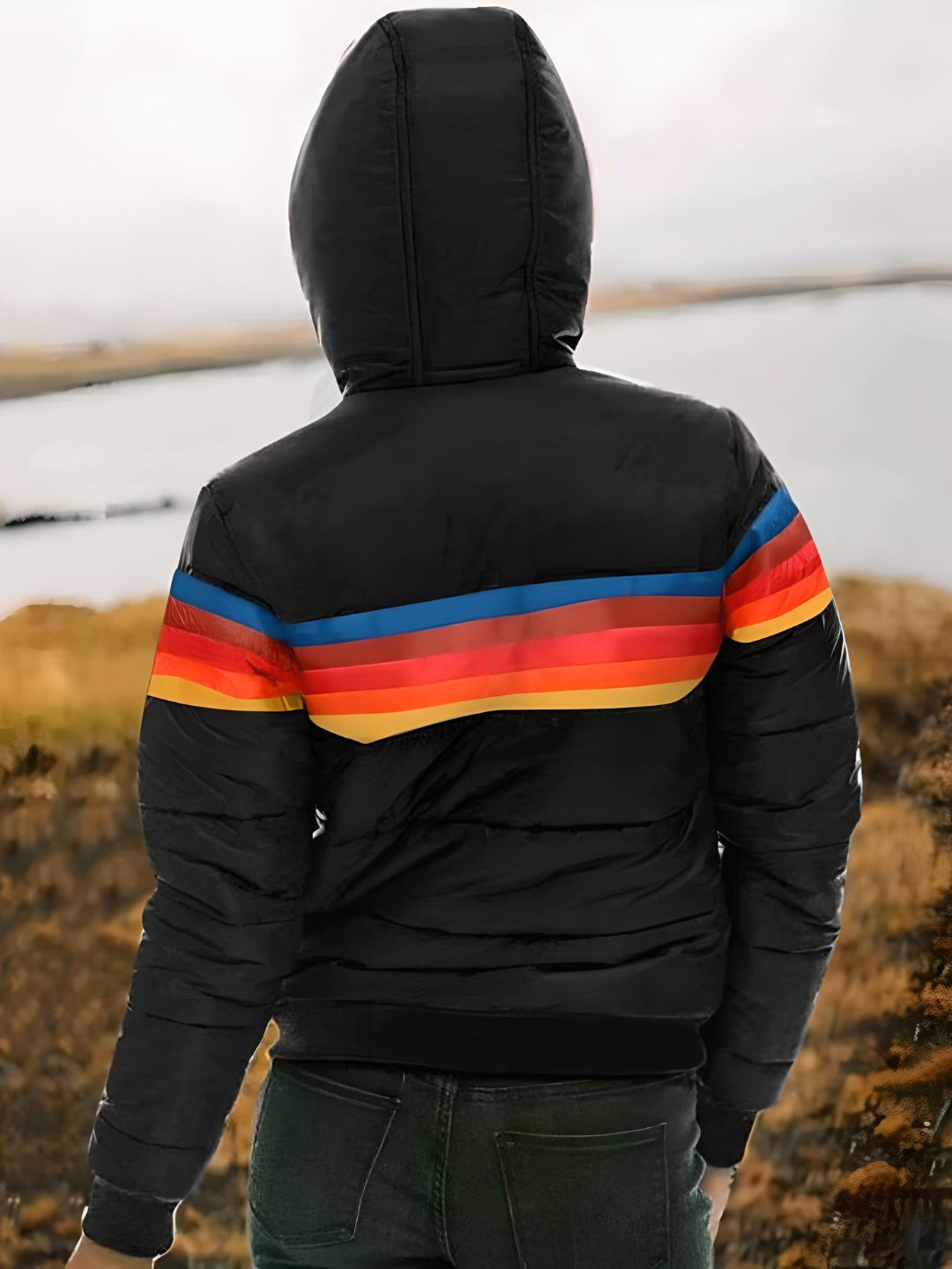 Lune London | Retro quilted jacket with hood - Casual winter coat in fashionable vintage style