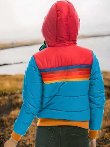 Lune London | Retro quilted jacket with hood - Casual winter coat in fashionable vintage style