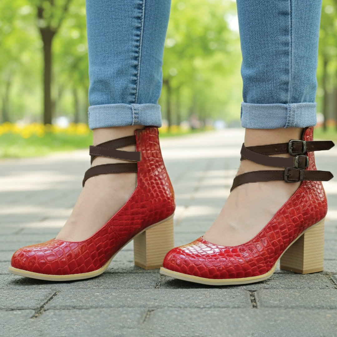 Lune London | Block heel ankle shoes