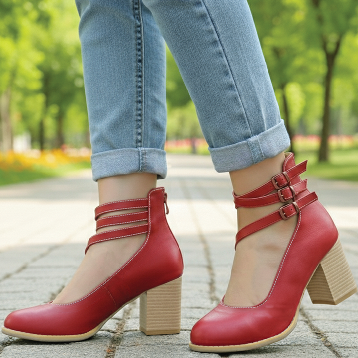 Lune London | Block heel ankle shoes
