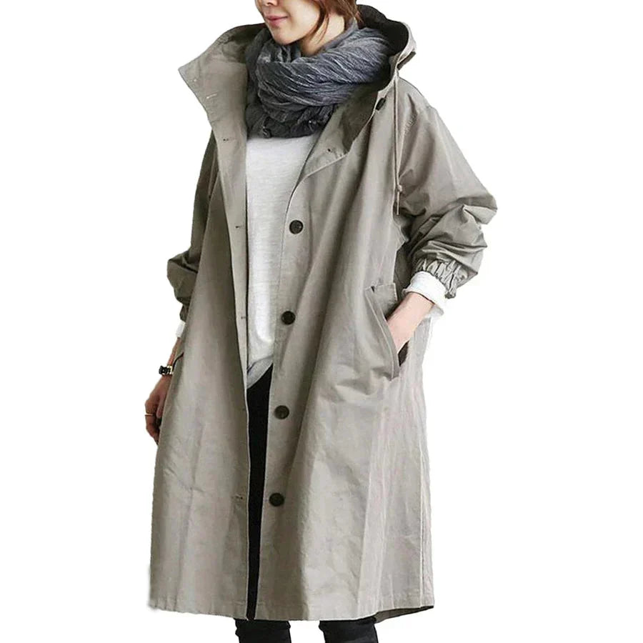 Lune London | oversized parka jacket with hood rain jacket for women