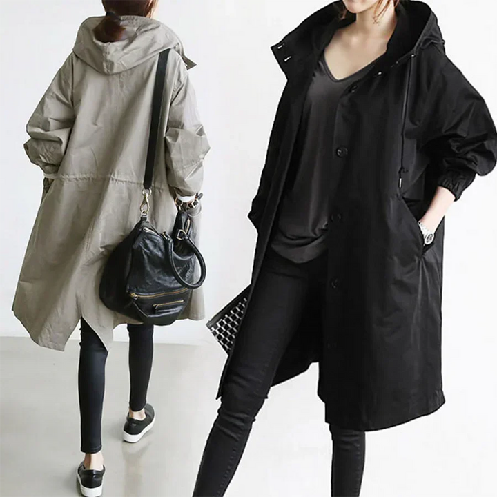 Lune London | oversized parka jacket with hood rain jacket for women