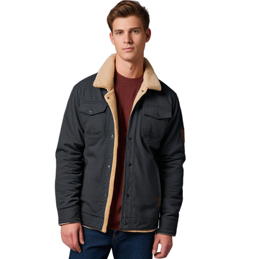 Lune London | Vintage Style Winter Bomber Jacket - Warm Lined for Leisure and Everyday