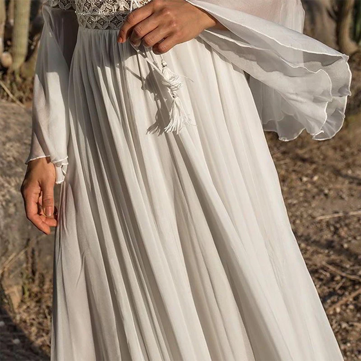 Lune London | White Dress In Boho Style