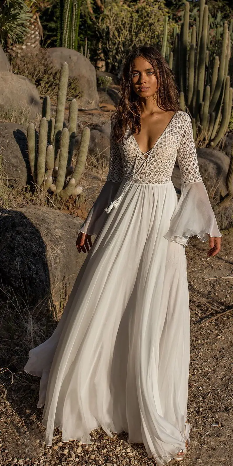 Lune London | White Dress In Boho Style