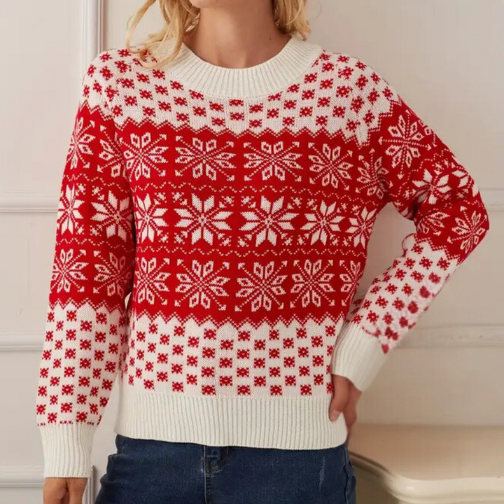 Lune London | Women's Christmas Knit Sweater - Snowflake Design