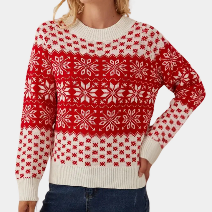 Lune London | Women's Christmas Knit Sweater - Snowflake Design