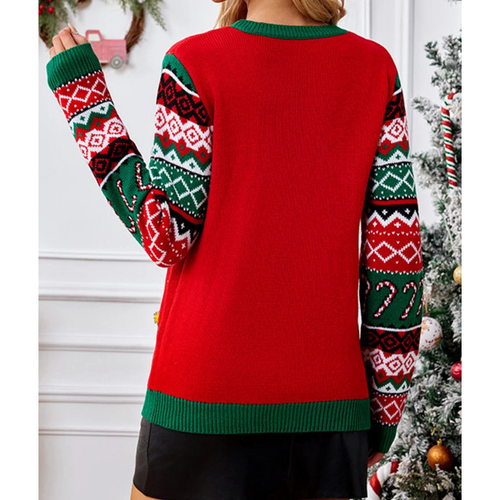 Lune London | Knitted Christmas sweater with cat pattern - Women's fashion