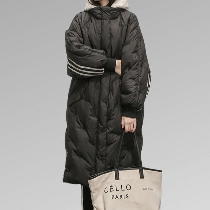 Lune London | Long padded coat for women - Black - Warm and comfortable