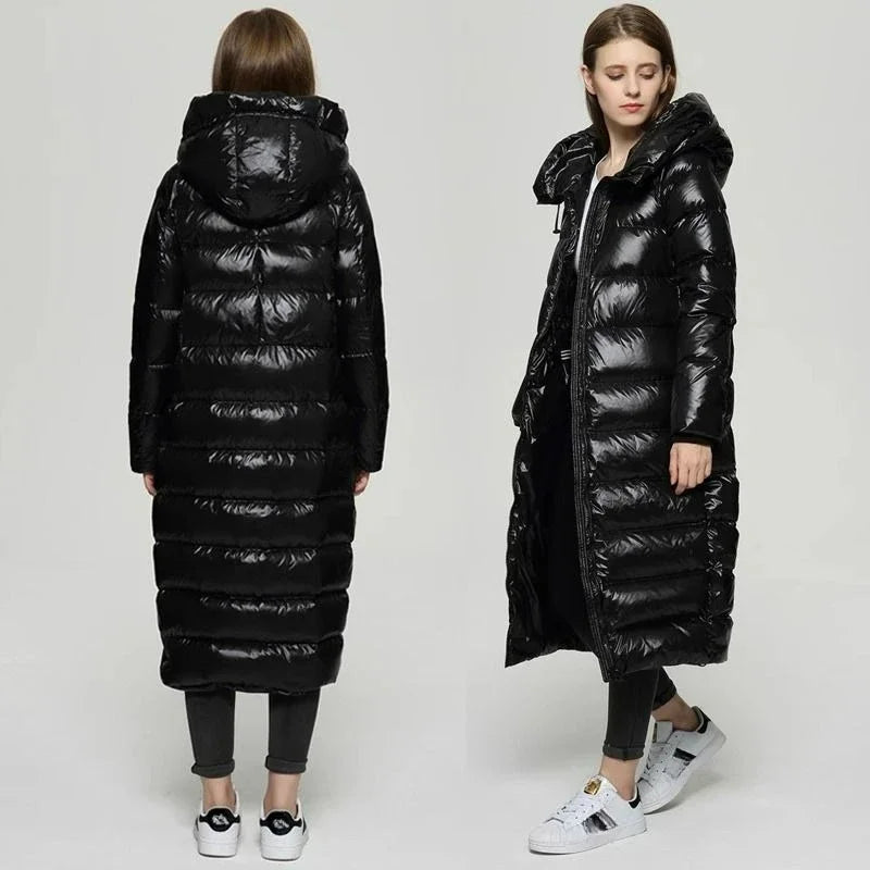 Lune London | Elegant Long Down Jacket for Women