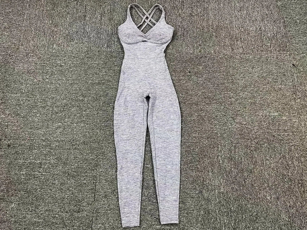 Lune London | Sporty Jumpsuit Women Sportswear Push-Up Gym Set Women Fitness Overall Lycra Sports Outfit for Women Sportswear Yoga Clothing Pink