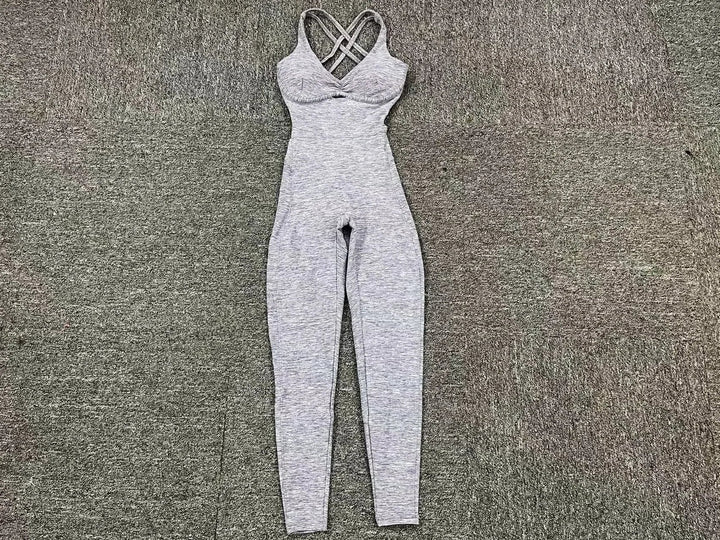 Lune London | Sporty Jumpsuit Women Sportswear Push-Up Gym Set Women Fitness Overall Lycra Sports Outfit for Women Sportswear Yoga Clothing Pink
