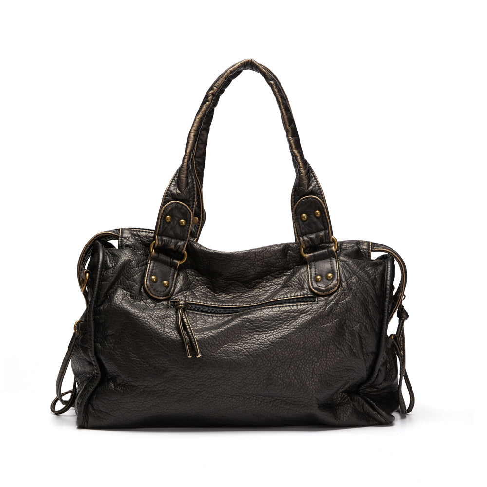 Lune London | Obsidian Luxury Black Leather Handbag