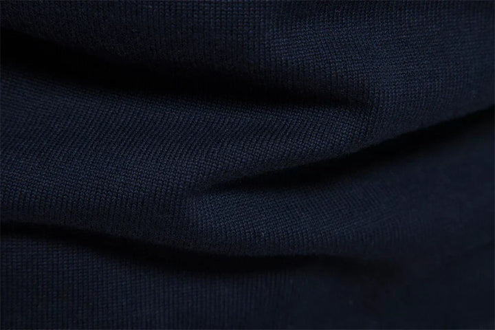 Lune London | Knitted sweater with quarter zip - Elegant fine knit for work and leisure