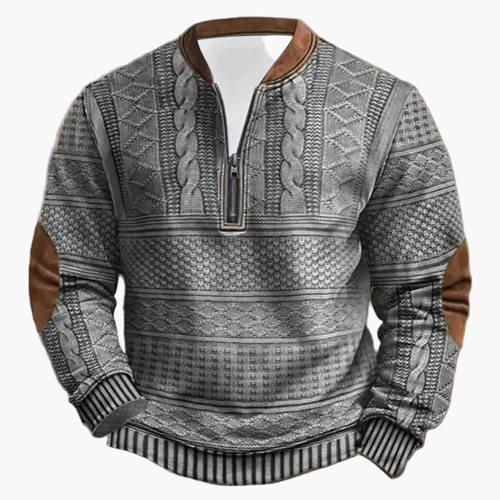 Lune London | Casual outdoor sweater with high collar and zipper - Trendy sweatshirt for everyday and leisure