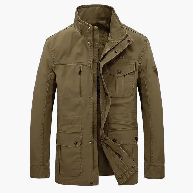 Lune London | Transitional outer jacket with high collar and multiple pockets - Casual fashion for everyday wear and leisure