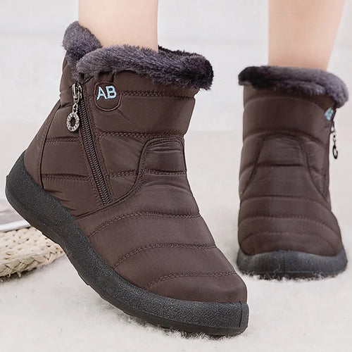 Lune London | Snow Boots - Mid-Calf - Water Resistant - Faux Fur Lined - Side Zipper