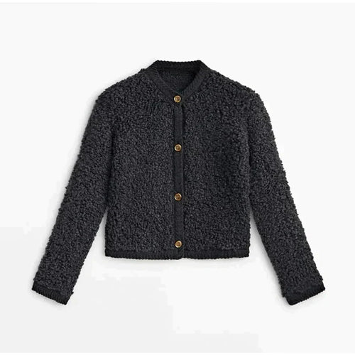 Lune London | Teddy Coat - Oversized Fit - Soft Fur Look - Button Closure - Without Collar