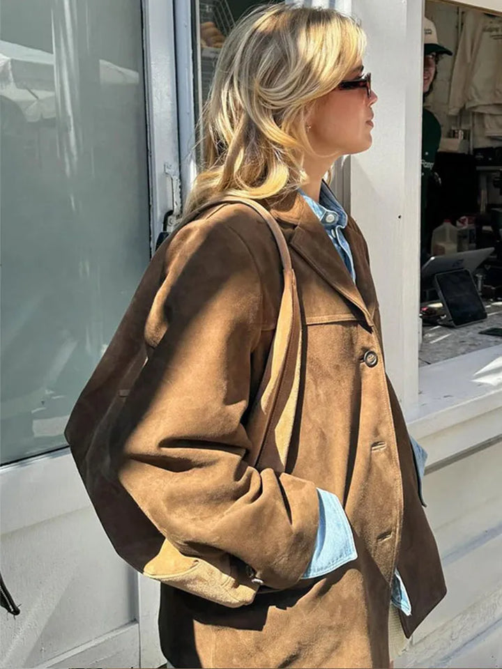 Lune London | Classic Suede Coat for Women