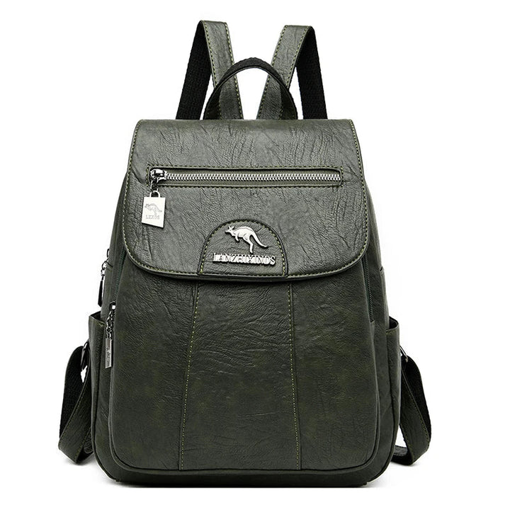 Lune London | Large Leather Backpack with Anti-Theft Protection for Women