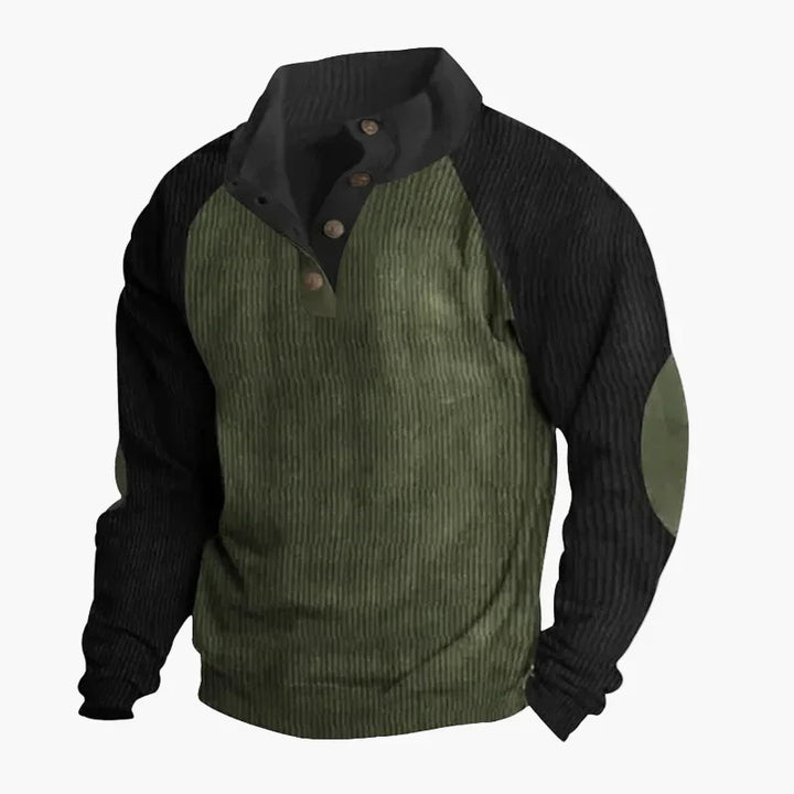 Lune London | Vintage raglan style leisure sweater with button placket - Ideal for everyday and outdoor activities