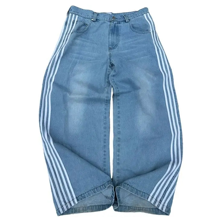 Men’s High-Waisted Baggy Jeans with Vintage Look for Everyday | Lune London