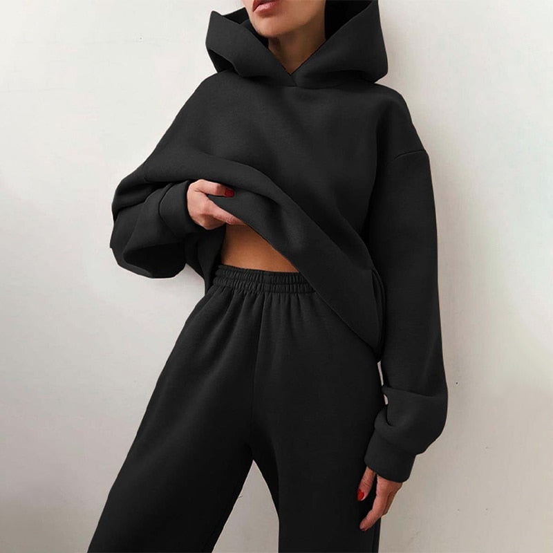 Lune London | Jogging Set - Oversized Fit - Hood & Elastic Waist - Soft Cotton