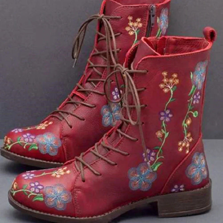 Lune London | Retro Boots with Ethnic Embroidery