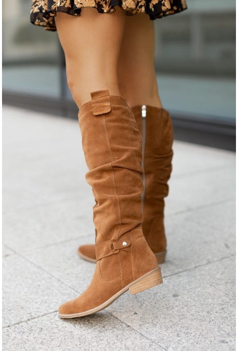 Lune London | Vintage knee-high sturdy and comfortable boots for women