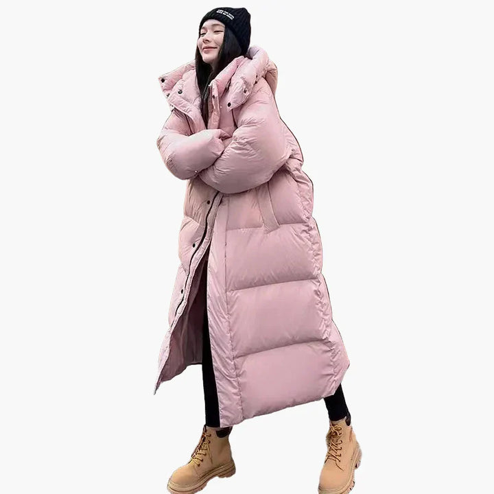 Lune London | Long down winter coat with hood - Casual winter coat for everyday and outdoor activities