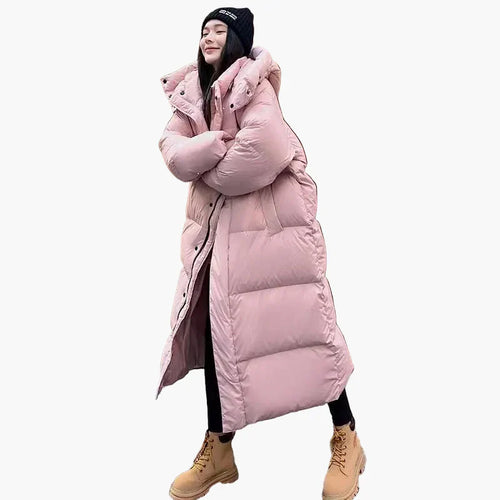 Lune London | Long down winter coat with hood - Casual winter coat for everyday and outdoor activities