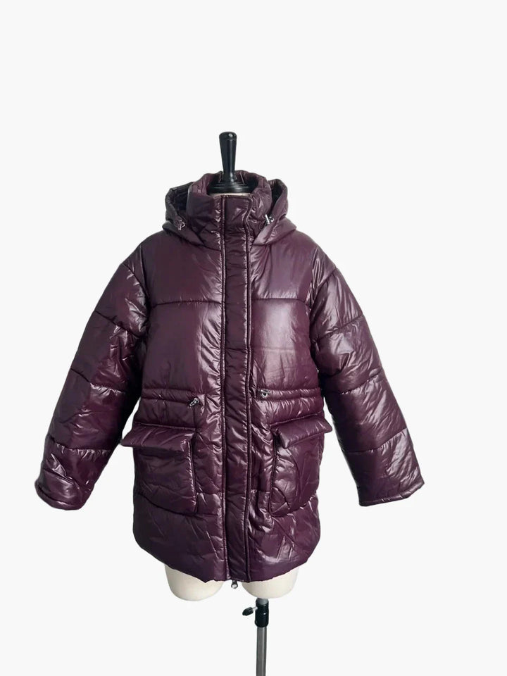 Lune London | Quilted winter jacket with hood - Elegant and warm coat for leisure and everyday use