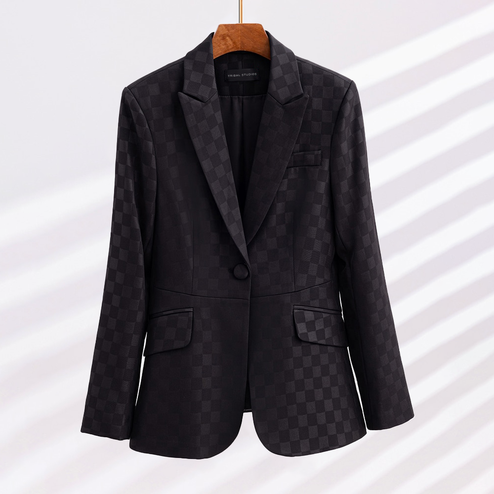 Lune London | Elegant Check Blazer