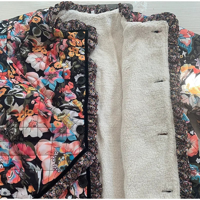 Lune London | Floral Quilted Coat