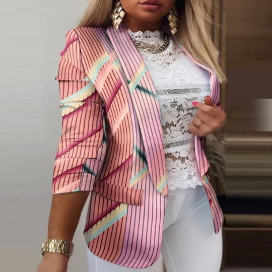 Lune London | Blazer Tie-Dye à manches longues pour femmes